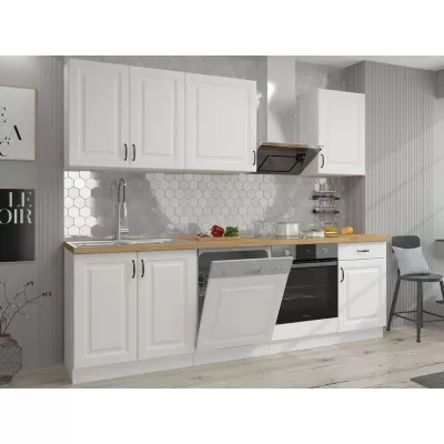 Konyhaszekrény 250/250 cm FRYZIA 3 - fehér + INGYENES LED világítás