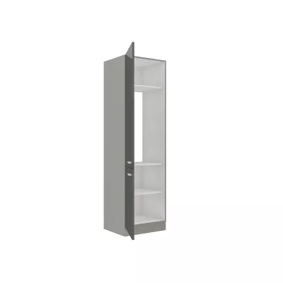 Magas konyhaszekrény 60 cm SHAN 1 - szürke / fényes krém
