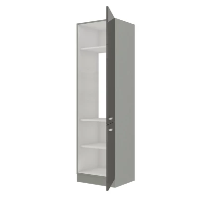 Magas konyhaszekrény 60 cm RONG 1 - szürke / fényes szürke