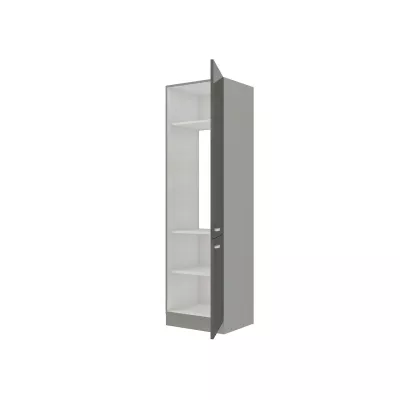 Magas konyhaszekrény 60 cm RONG 1 - szürke / fényes szürke