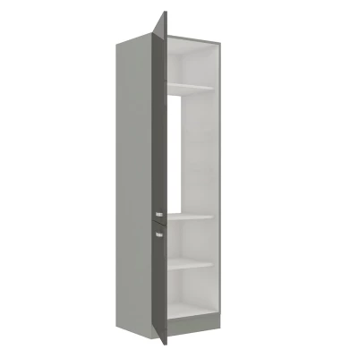 Magas konyhaszekrény 60 cm RONG 1 - szürke / fényes szürke