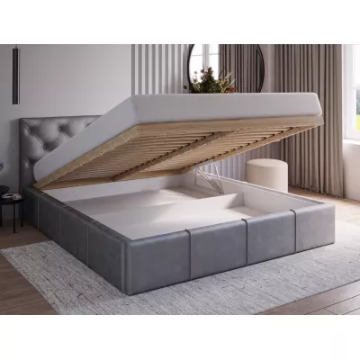 Elegáns kárpitozott ágy 120x200 NURIA 1 - szürke