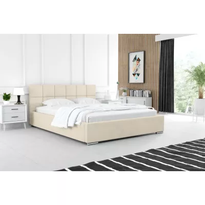 Modern kárpitozott ágy 120x200 RUBINA 1 - vanília