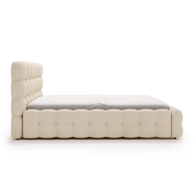Egyszemélyes ágy 120x200 MAFALDA 1 tárolóhellyel - vanília