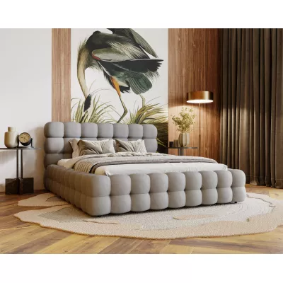 Franciaágy 160x200 MAFALDA 1 tárolóhellyel - világos szürke