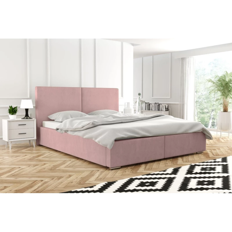 Modern kárpitozott ágy 160x200 SANDRINA 1 - rózsaszín