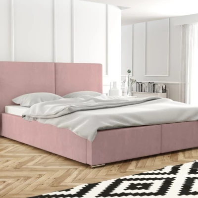 Modern kárpitozott ágy 140x200 SANDRINA 1 - rózsaszín