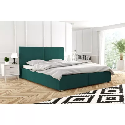 Modern kárpitozott ágy 160x200 SANDRINA 1 - sötétzöld