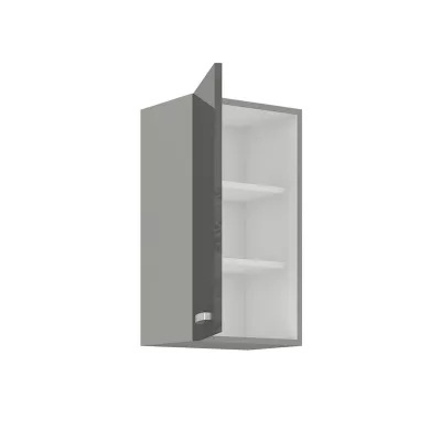 Felső konyhaszekrény 40 cm RONG - szürke / fényes szürke