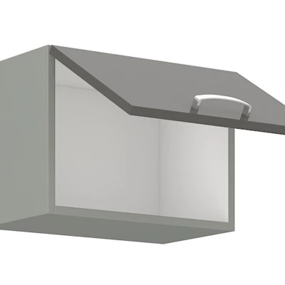 Felső konyhaszekrény 50 cm GENJI - szürke / fényes fehér