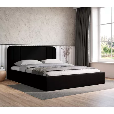Kárpitozott ágy 160x200 MARGARIDA 1 - fekete