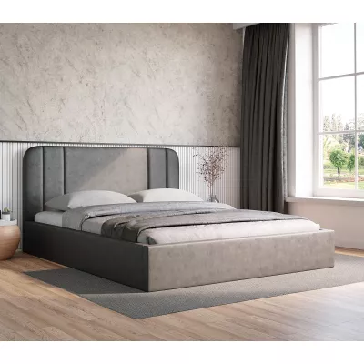 Kárpitozott ágy 140x200 MARGARIDA 1 - világosszürke