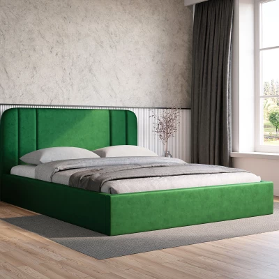 Kárpitozott ágy 160x200 MARGARIDA 1 - zöld