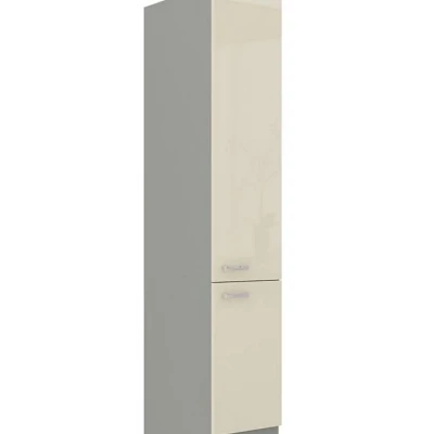 Magas konyhaszekrény 40 cm SHAN - szürke / fényes krém