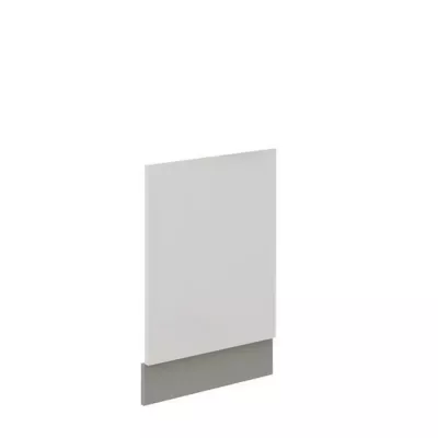GENJI konyhaszekrény ajtó - 570x446 mm, szürke / fényes fehér
