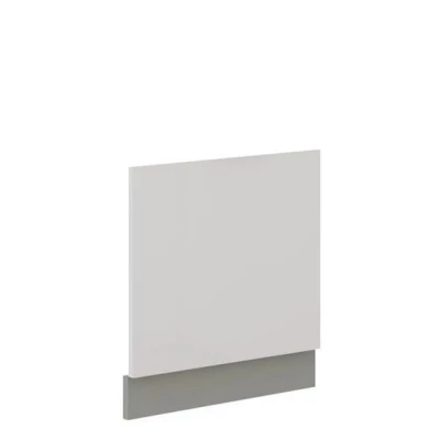 GENJI konyhaszekrény ajtó - 570x596 mm, szürke / fényes fehér