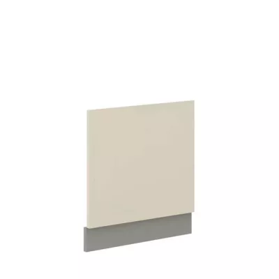 SHAN konyhaszekrény ajtó - 570x596 mm, szürke / fényes krémszínű