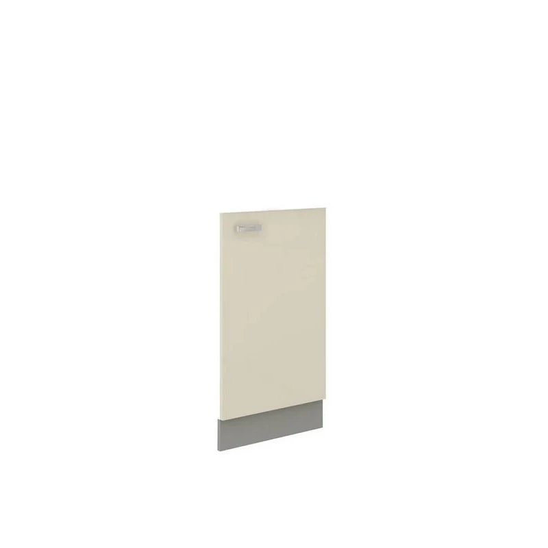 SHAN konyhaszekrény ajtó - 713x446 mm, szürke / fényes krémszínű