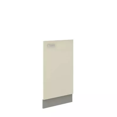 SHAN konyhaszekrény ajtó - 713x446 mm, szürke / fényes krémszínű