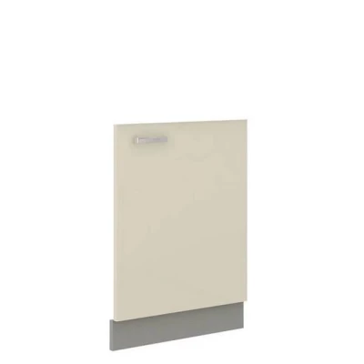 SHAN konyhaszekrény ajtó - 713x596 mm, szürke / fényes krémszínű