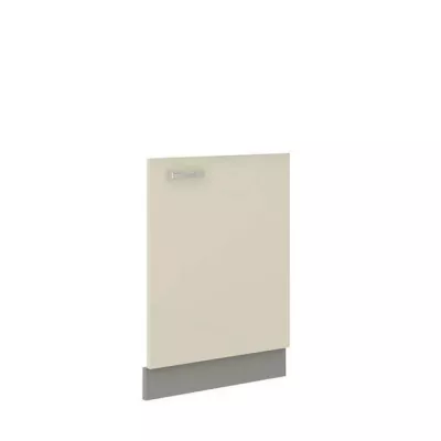 SHAN konyhaszekrény ajtó - 713x596 mm, szürke / fényes krémszínű