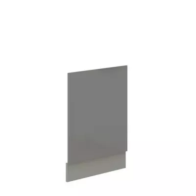 RONG konyhaszekrény ajtó - 570x446 mm, szürke / fényes szürke