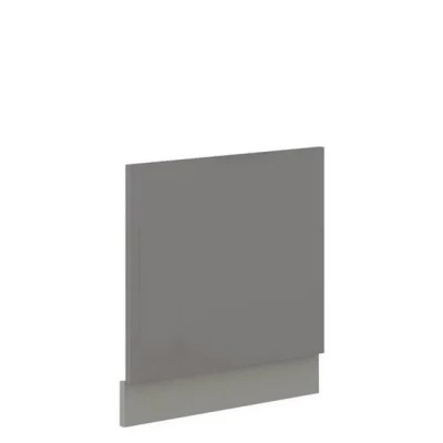 RONG konyhaszekrény ajtó - 570x596 mm, szürke / fényes szürke