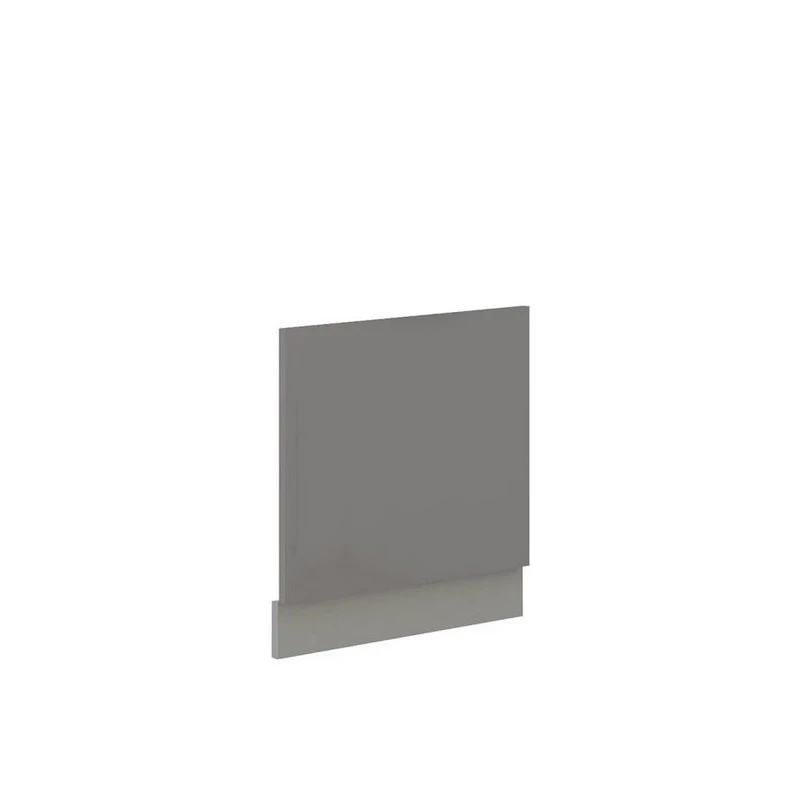 RONG konyhaszekrény ajtó - 570x596 mm, szürke / fényes szürke