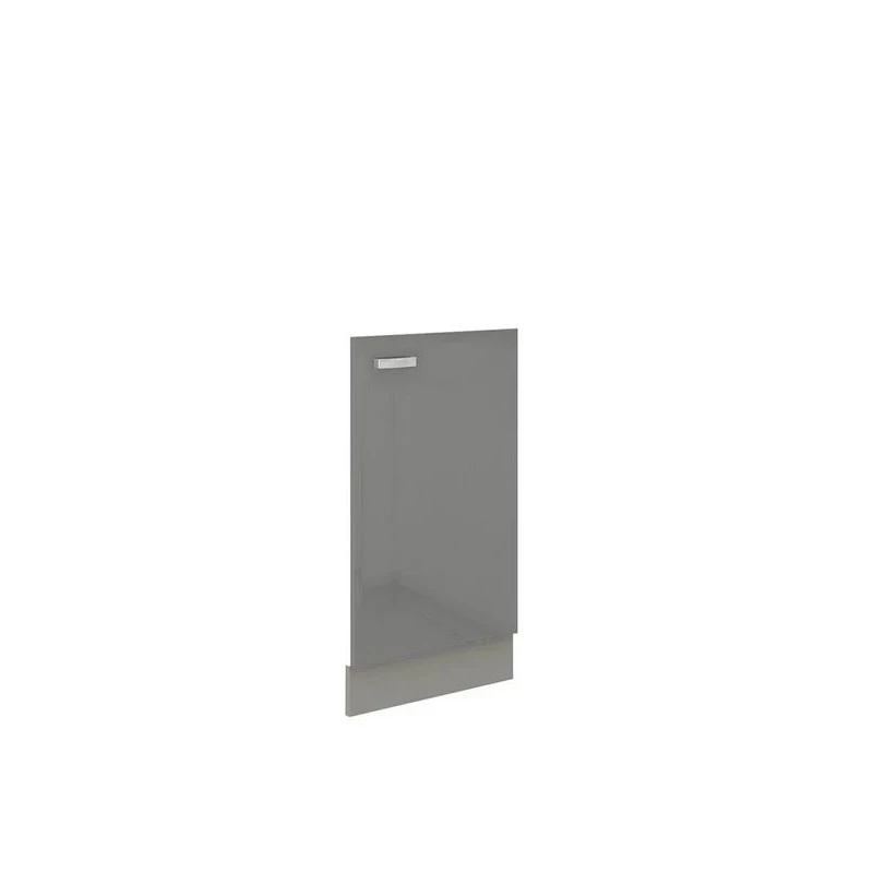 RONG konyhaszekrény ajtó - 713x446 mm, szürke / fényes szürke