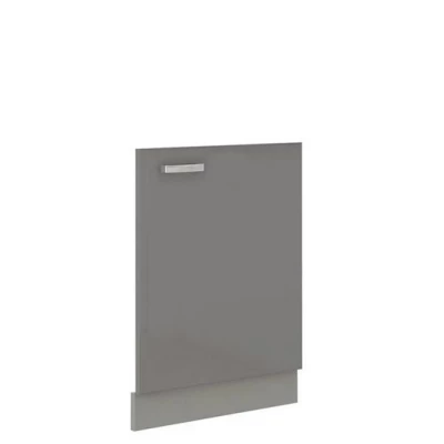 RONG konyhaszekrény ajtó - 713x596 mm, szürke / fényes szürke