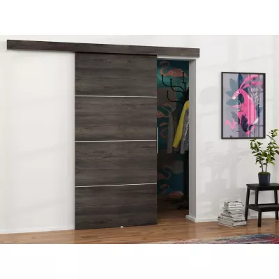 VIGRA 2 tolóajtó - 70 cm, sötét kőrisfa