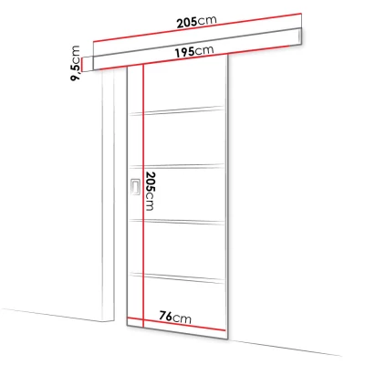SANITA 2 tolóajtó - 70 cm, fehér