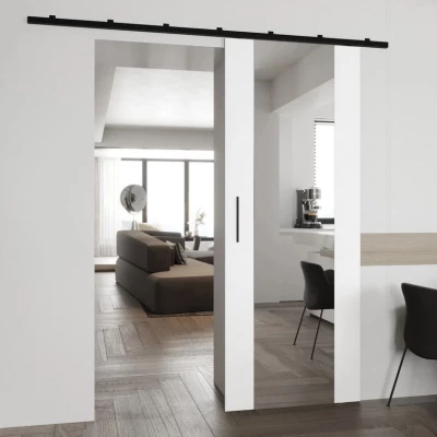 CONROE 2 belső tükrös tolóajtó - 70 cm, fehér