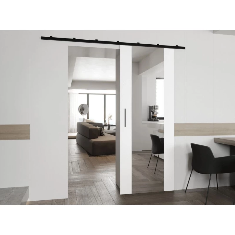 CONROE 2 belső tükrös tolóajtó - 70 cm, fehér