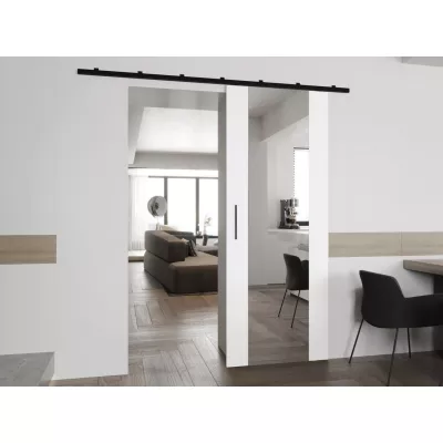 CONROE 2 belső tükrös tolóajtó - 70 cm, fehér