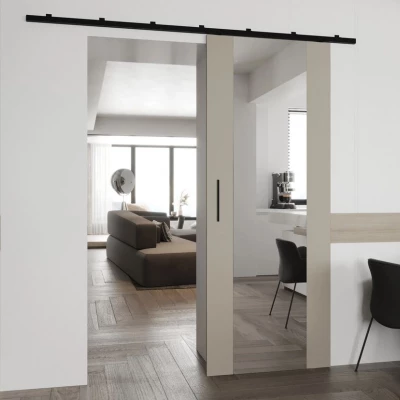 CONROE 2 belső tükrös tolóajtó - 70 cm, kasmír