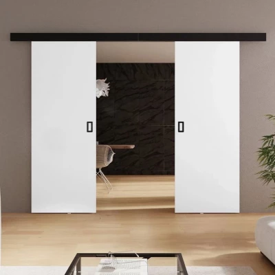 SANITA 3 kétszárnyú beltéri tolóajtó - 152 cm, fehér