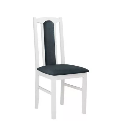 Kárpitozott konyhai szék EDON 7 - fehér / kék