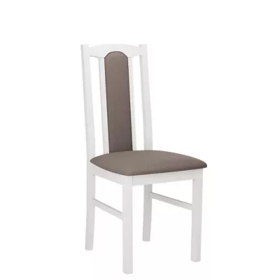 Kárpitozott konyhai szék EDON 7 - fehér / barna 1