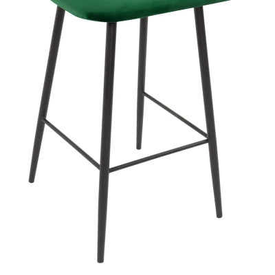 CANOGA kárpitozott bárszék - fekete / sötétkék
