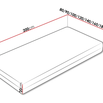 Egyszemélyes matrac latex habbal 80x200 DIXON