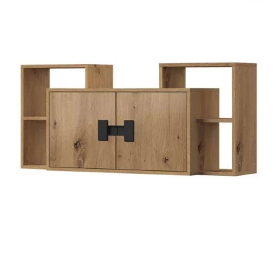 Függesztett polc BASHIRA 1 - tölgy / fényes artisan tölgy