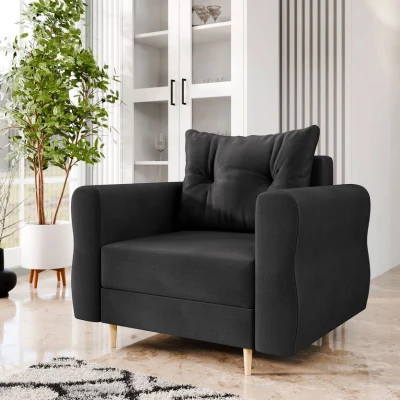 Nappali fotel EXETER - fekete