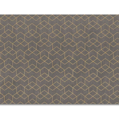 Téglalap alakú szőnyegdarab 160x230 cm SAWA - szürke / arany