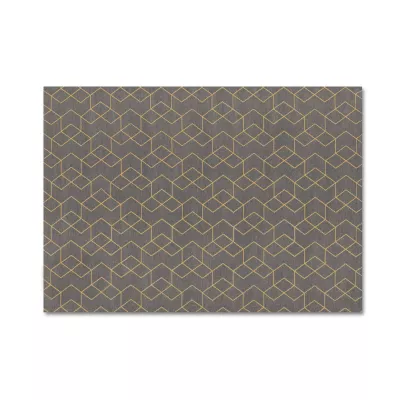 Téglalap alakú szőnyegdarab 160x230 cm SAWA - szürke / arany