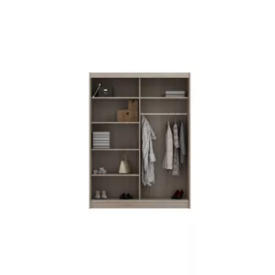 Gardróbszekrény polcokkal 150 cm ZOSIMA - wenge / sonoma tölgy
