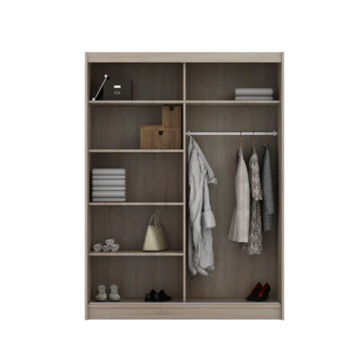 Tükrös gardróbszekrény 150 cm ZONDRA - sonoma tölgyfa