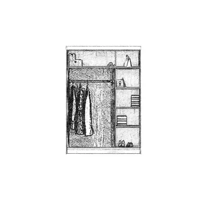 PETINA háromajtós szekrény - 120 cm, fekete