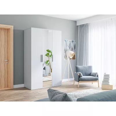 PETINA háromajtós szekrény - 120 cm, fehér