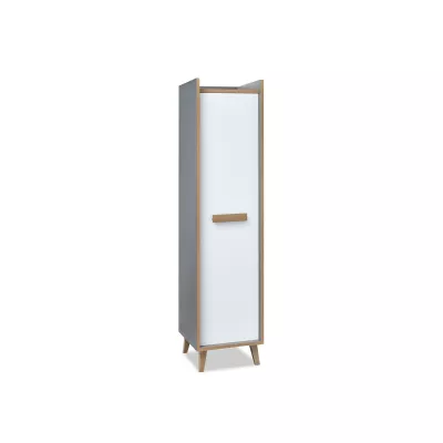Keskeny gardrób 47 cm ANGELY - szürke / fehér